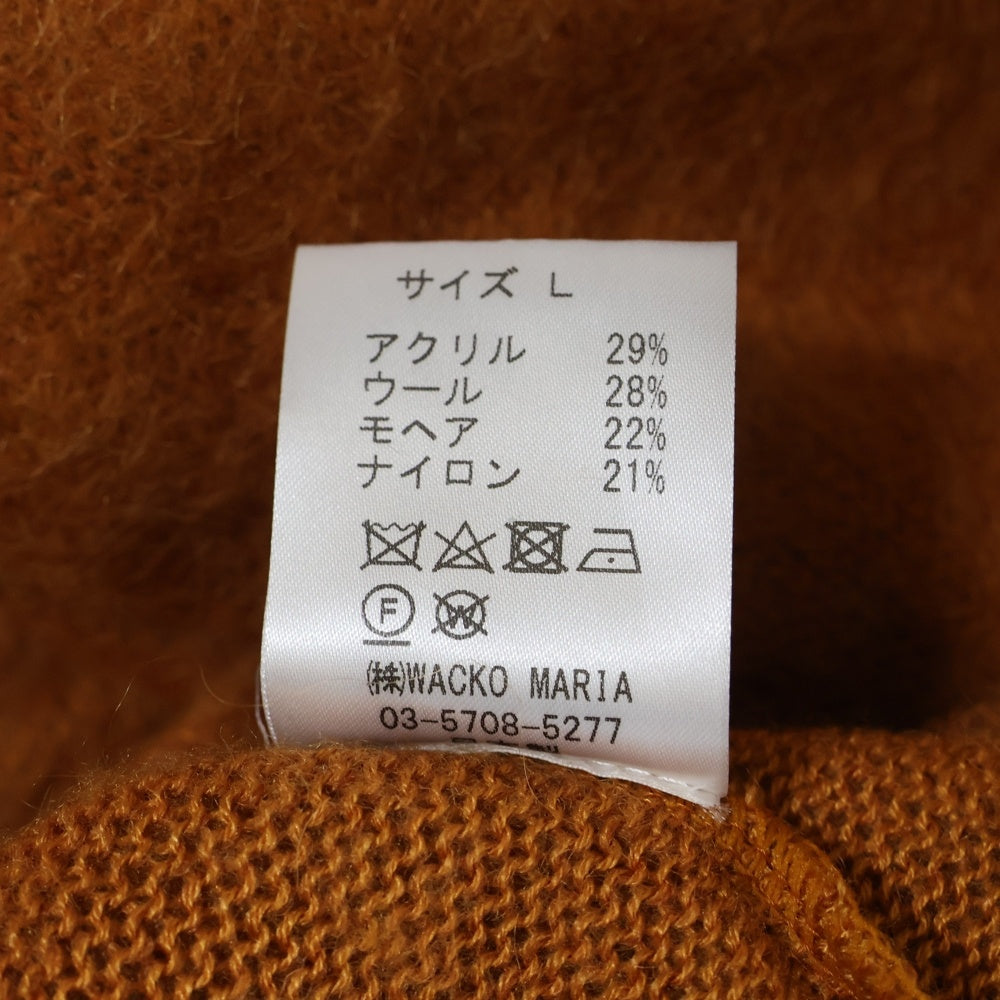 WACKO MARIA(ワコマリア) MOHAIR KNIT SWEATER モヘアニットセーター オレンジ