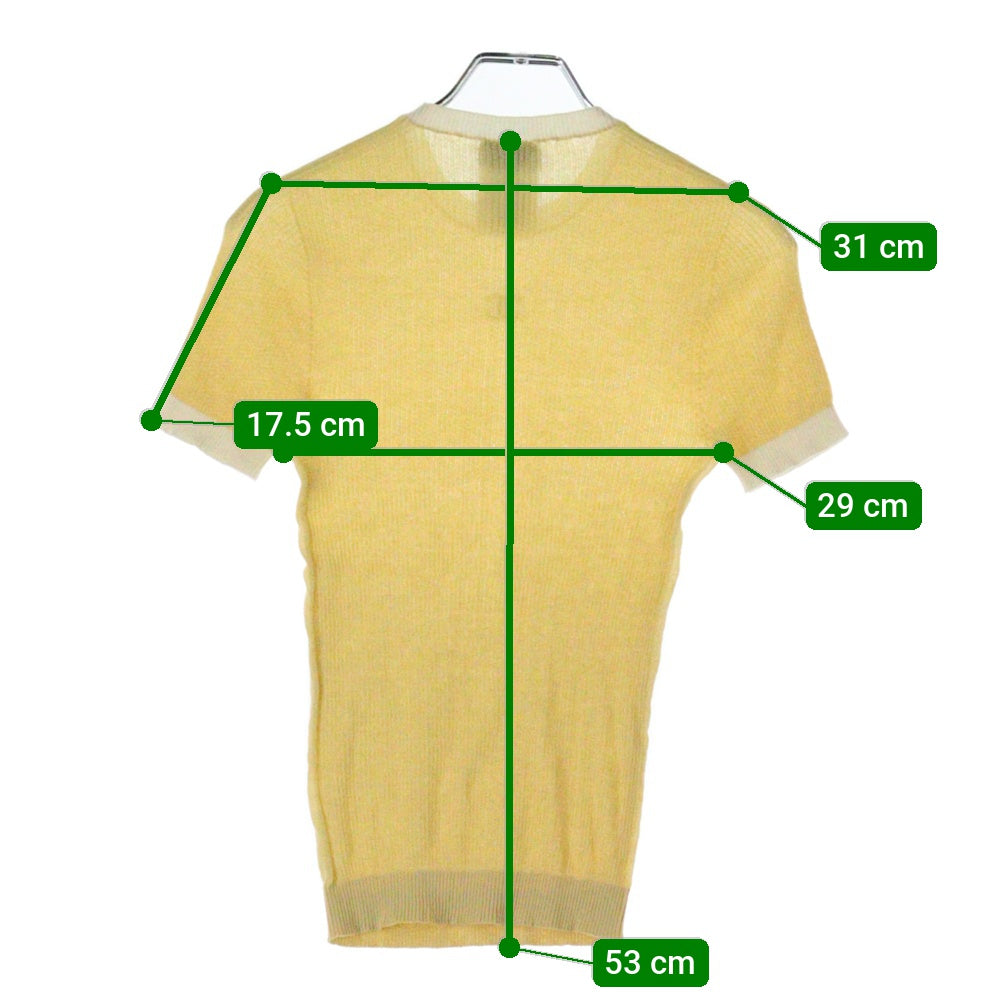 CHANEL(シャネル) 22P ラインストーンココマーク コットン 半袖ニット