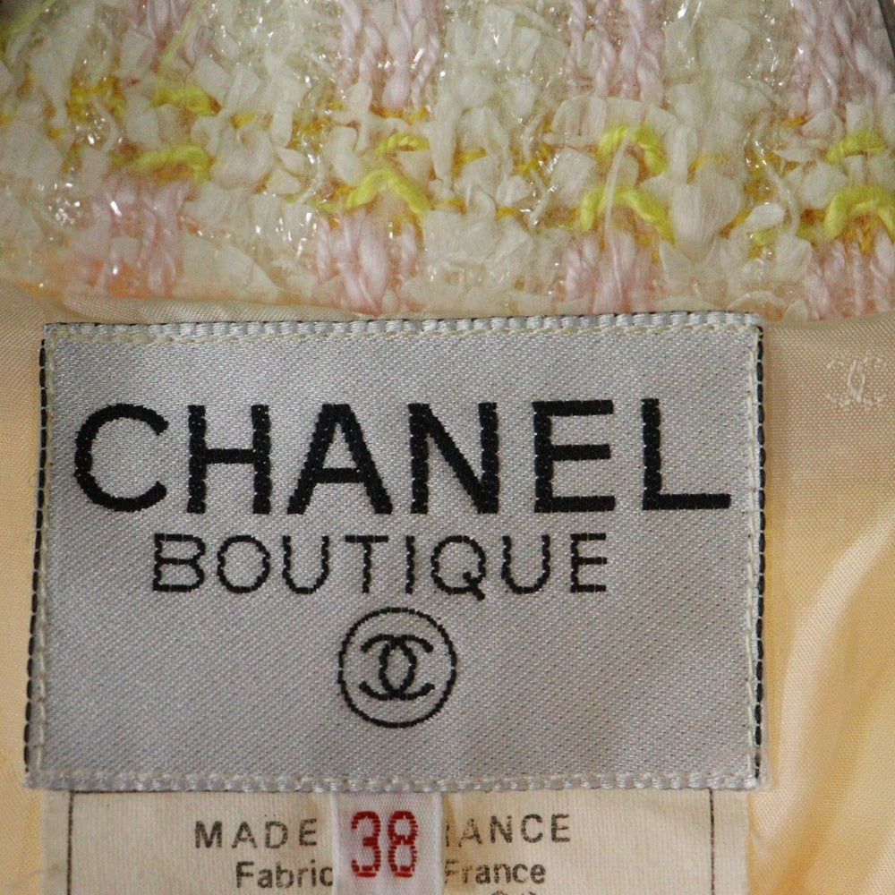 CHANEL(シャネル) 1992 Two Pocketed Multicolor Fantasy Tweed Jacket ファンシー ツイード ジャケット レディース マルチ