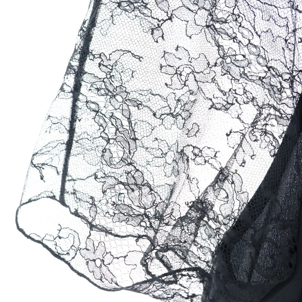 LANVIN(ランバン) レース シルク ブラウス レディース ブラック