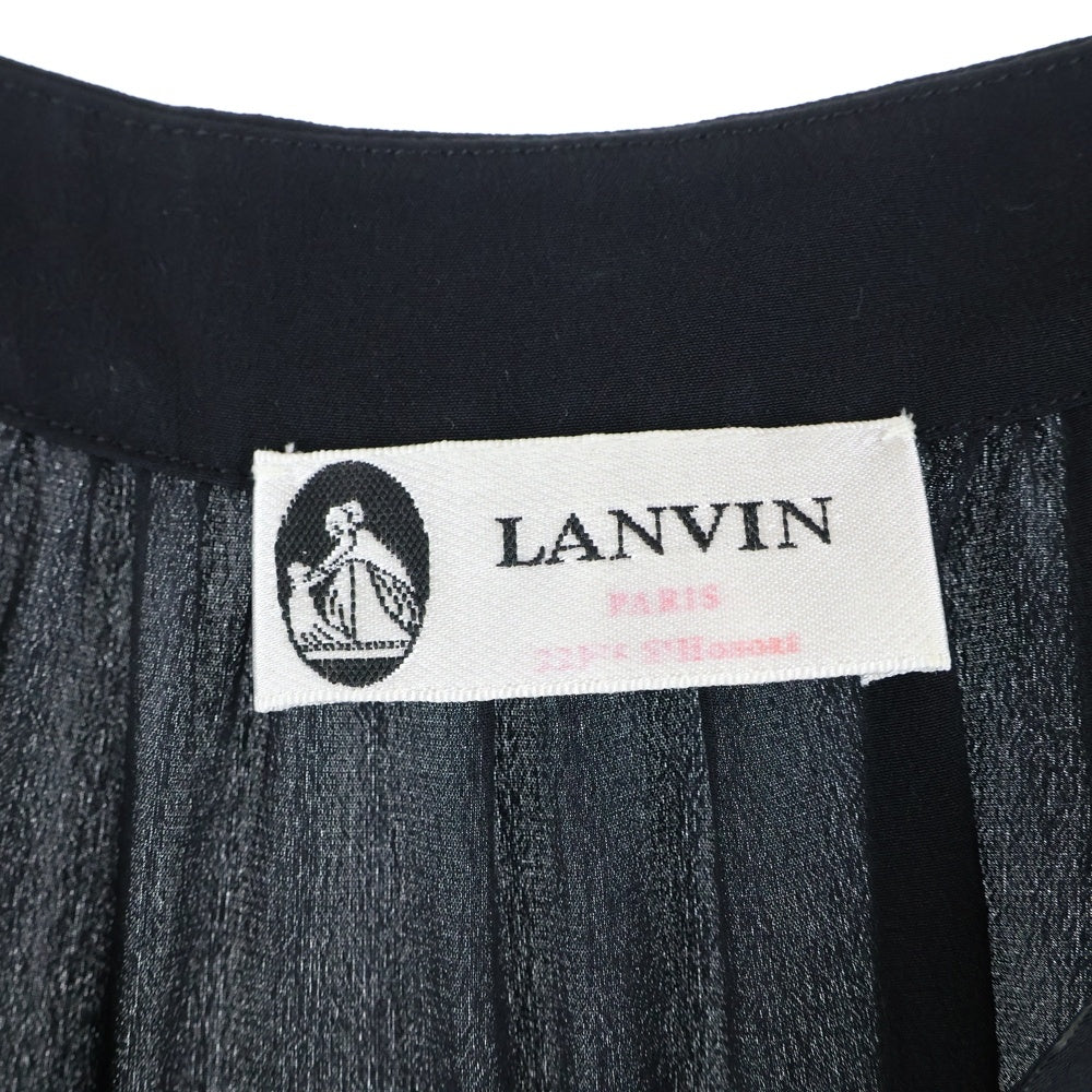 LANVIN(ランバン) レース シルク ブラウス レディース ブラック
