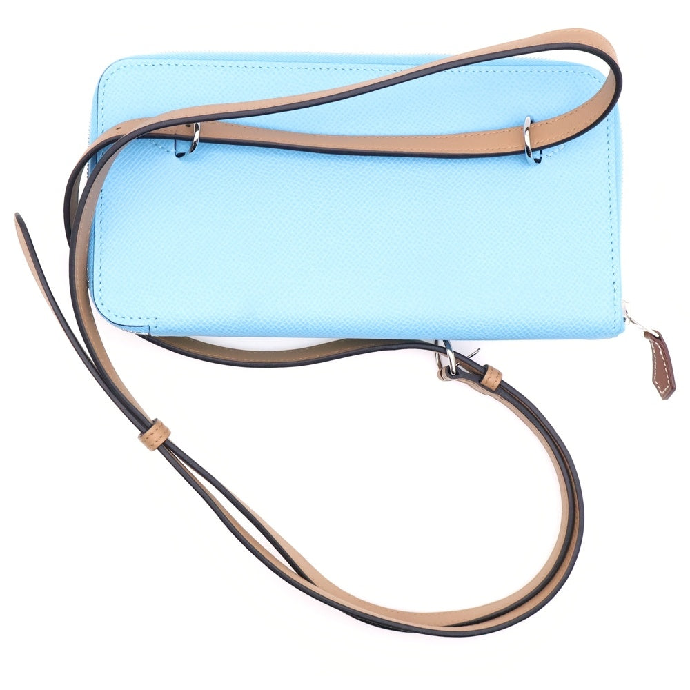 HERMES(エルメス) ヌーヴォー トゥーゴー ショルダーバッグ ショルダーウォレット ウエストバッグ U刻印 グリーン/ブルー