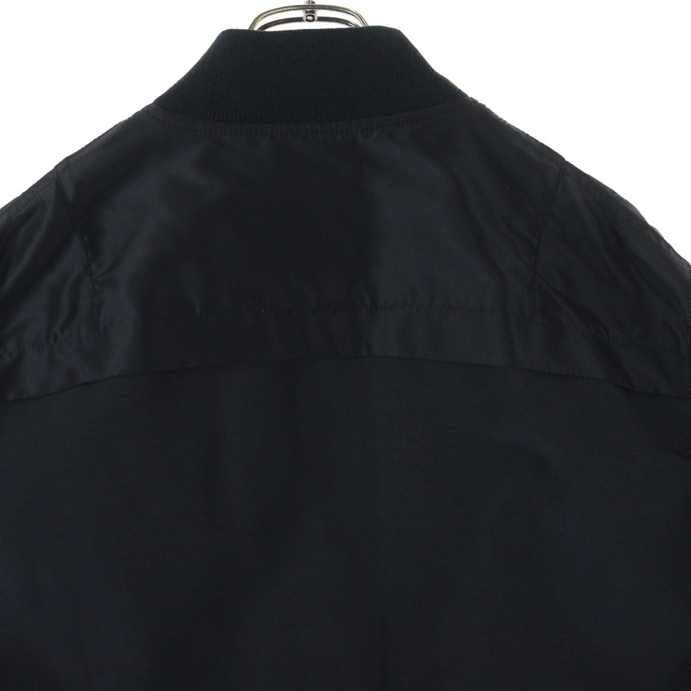 Sacai(サカイ) Nylon Twill x Grosgrain Blouson ナイロン ツイル ブルゾンジャケット ブラック 25-03718M