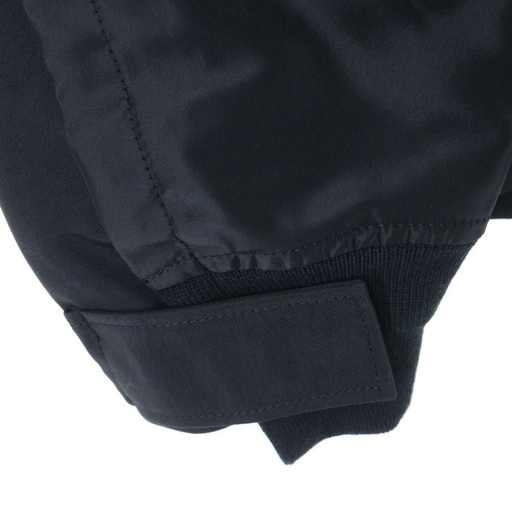 Sacai(サカイ) Nylon Twill x Grosgrain Blouson ナイロン ツイル ブルゾンジャケット ブラック 25-03718M