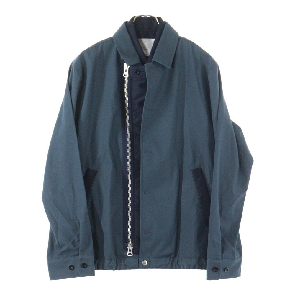 Sacai(サカイ) 25SS Cotton Twill Jacket コットンツイル ドッキング ジャケット ネイビー 25-03608M