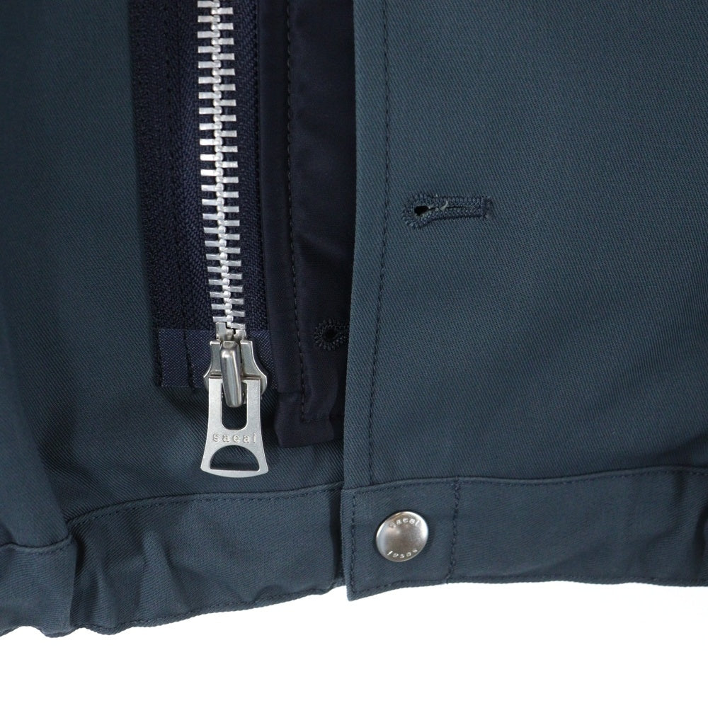 Sacai(サカイ) 25SS Cotton Twill Jacket コットンツイル ドッキング ジャケット ネイビー 25-03608M