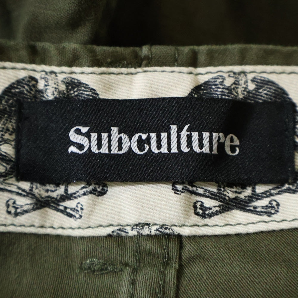SUBCULTURE(サブカルチャー) 23SS Fatigue Pants Shorts ファティーグショートパンツ カーキ SCSP-S2302