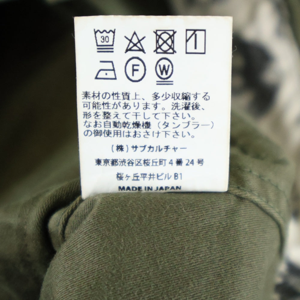 SUBCULTURE(サブカルチャー) 23SS Fatigue Pants Shorts ファティーグショートパンツ カーキ SCSP-S2302