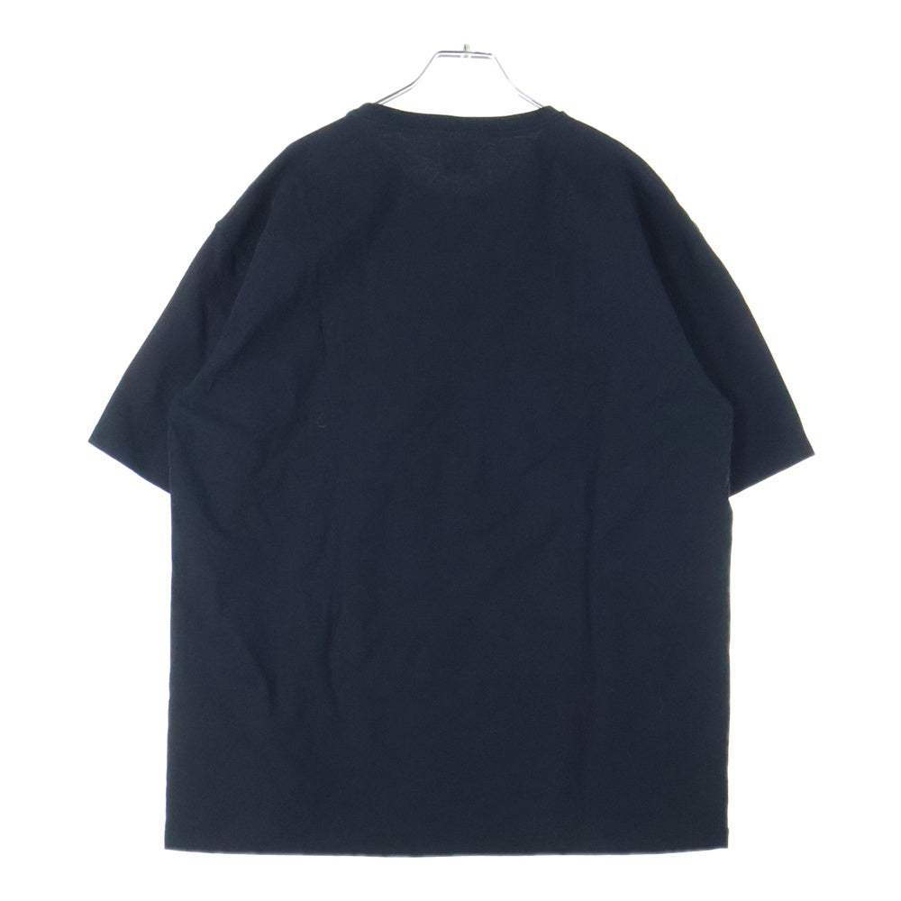WACKO MARIA(ワコマリア) WASHED HEAVY WEIGHT T-SHIRT ロゴプリントクルーネック半袖Tシャツ ブラック