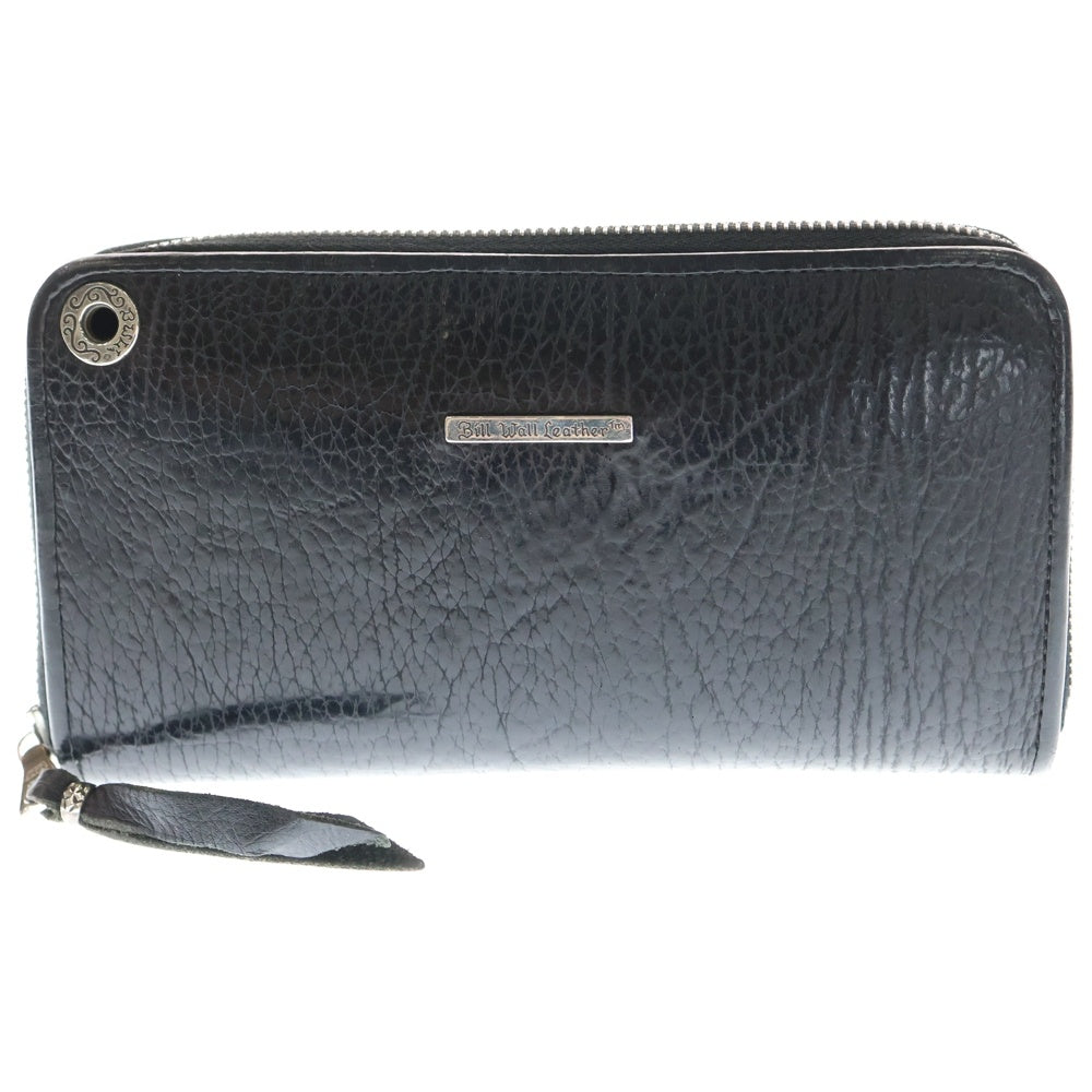 Bill Wall Leather/BWL(ビルウォールレザー) Shark Leather Wallet ラウンドジップ シャークレザーロングウォレット 長財布 ブラック