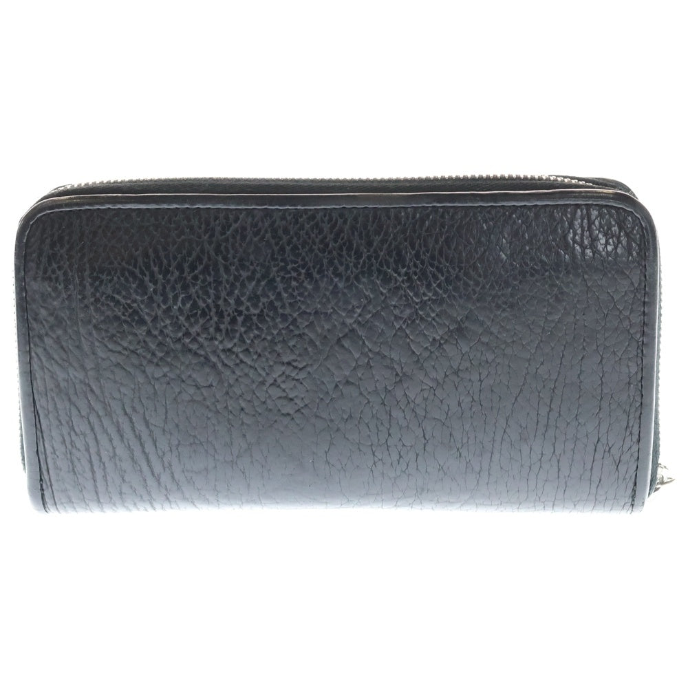 Bill Wall Leather/BWL(ビルウォールレザー) Shark Leather Wallet ラウンドジップ シャークレザーロングウォレット 長財布 ブラック