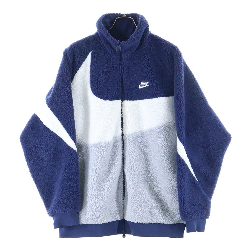 NIKE(ナイキ) SWSH FULL ZIP JKT リバーシブル ボア フリース ジャケット ブルー/ホワイト