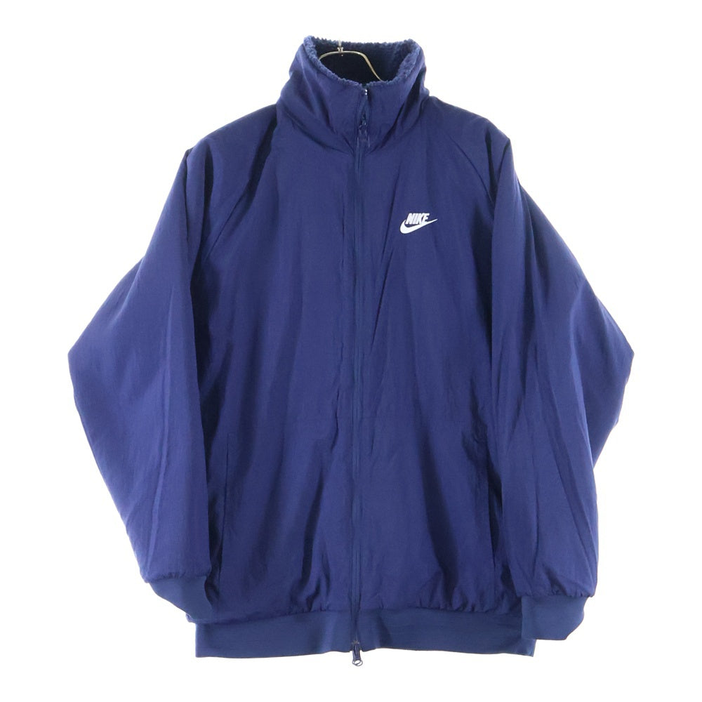 NIKE(ナイキ) SWSH FULL ZIP JKT リバーシブル ボア フリース ジャケット ブルー/ホワイト