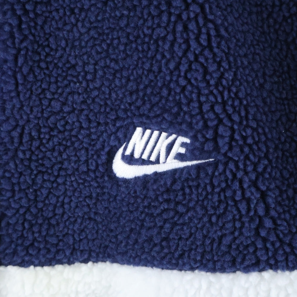 NIKE(ナイキ) SWSH FULL ZIP JKT リバーシブル ボア フリース ジャケット ブルー/ホワイト