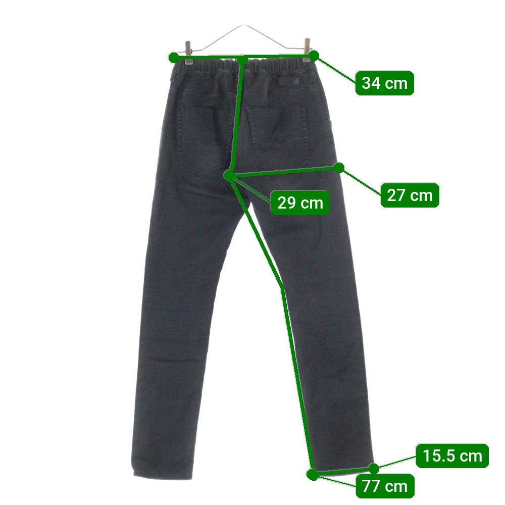 DIESEL(ディーゼル) KROOLEY-E-NE JOGG A00088 イージー ストレッチ デニムパンツ ブラック