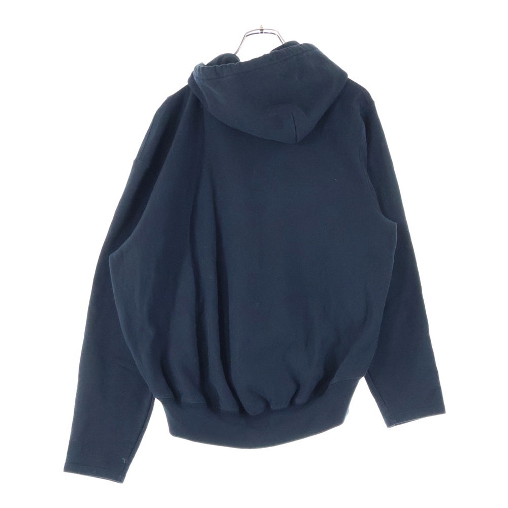 VETEMENTS(ヴェトモン) 17SS ×Champion WSS17CH4 ダメージ加工フードパッチデザインパーカー ブラック