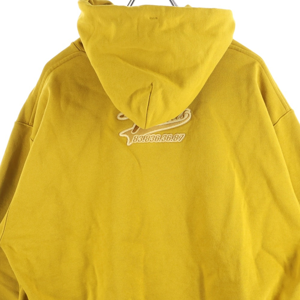 VTMNTS(ブイティーエムエヌティーエス) カレッジロゴ刺繍 プルオーバーパーカー スウェット イエロー VL16HD380M