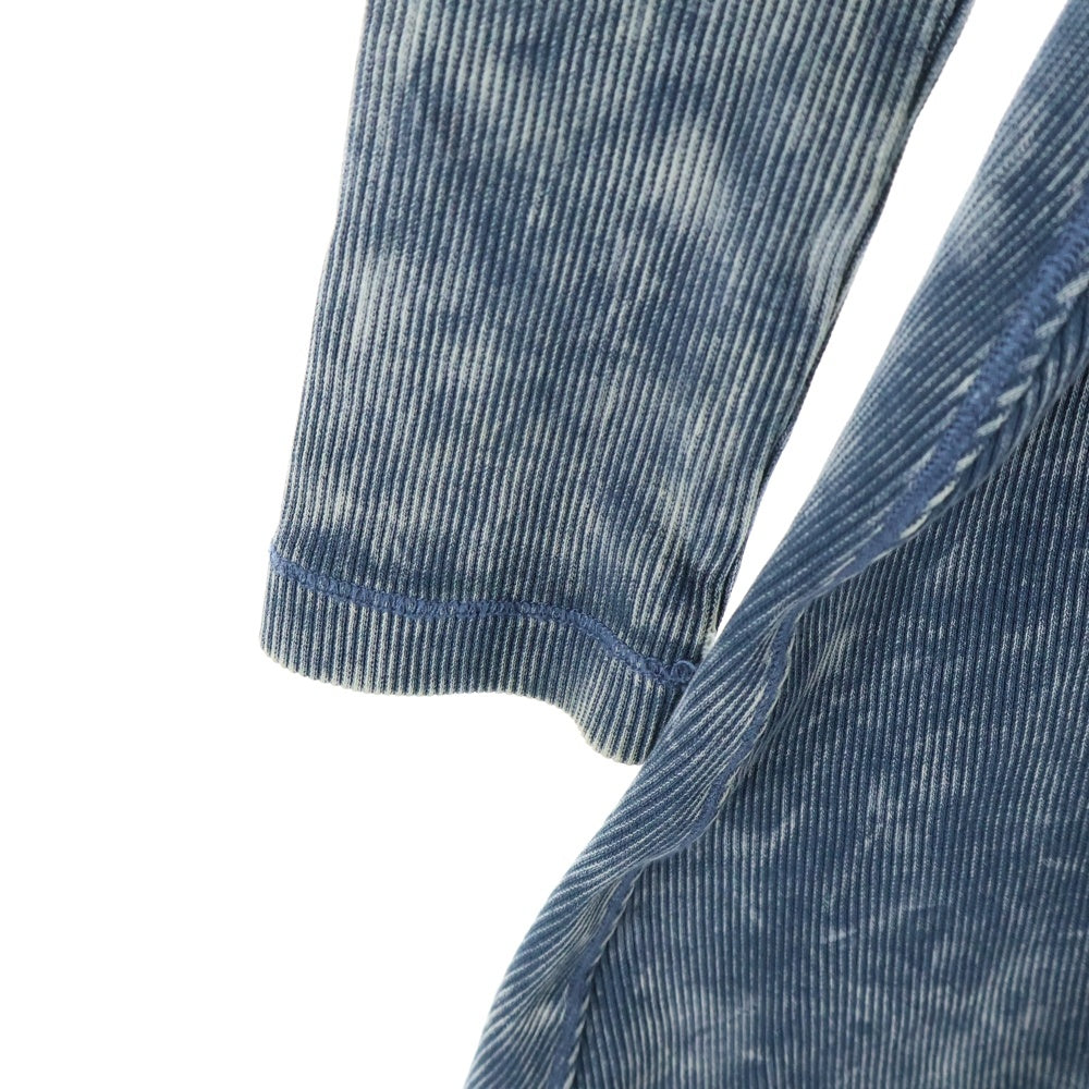 DIESEL(ディーゼル) BRANETTE リブ タイト ドレス ワンピース カットソー 長袖 ストレッチ ブルー