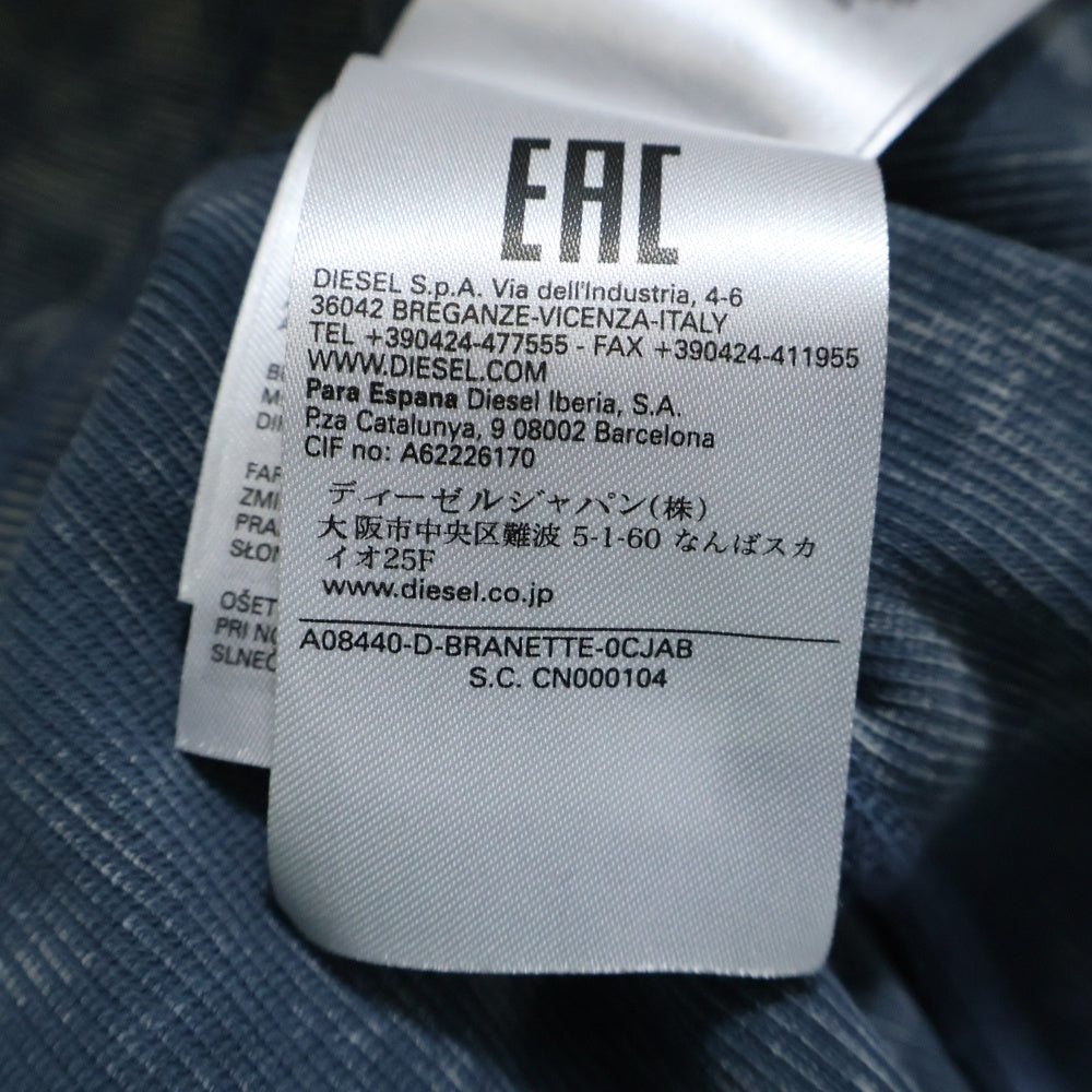 DIESEL(ディーゼル) BRANETTE リブ タイト ドレス ワンピース カットソー 長袖 ストレッチ ブルー