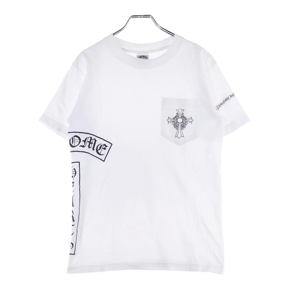 CHROME HEARTS(クロムハーツ) CHクロス CHロゴ プリント Tシャツ 半袖カットソー ホワイト