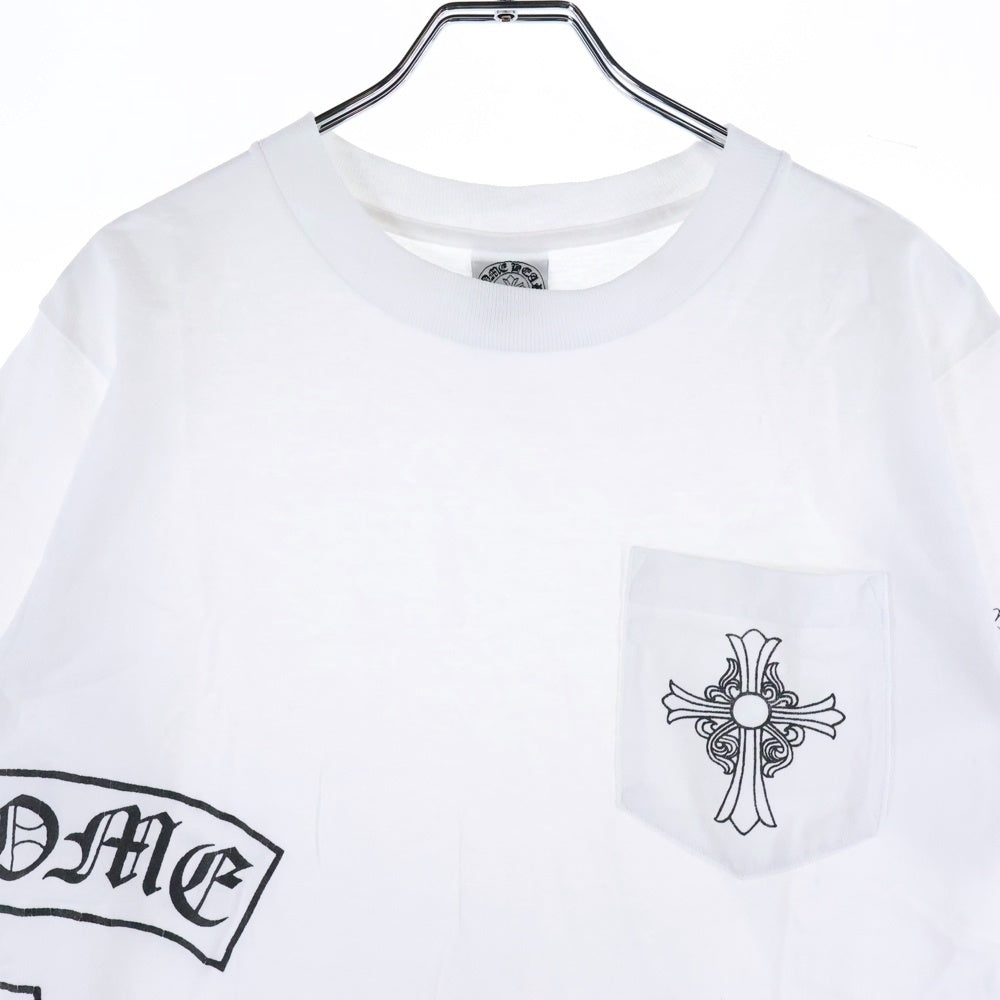 CHROME HEARTS(クロムハーツ) CHクロス CHロゴ プリント Tシャツ 半袖カットソー ホワイト