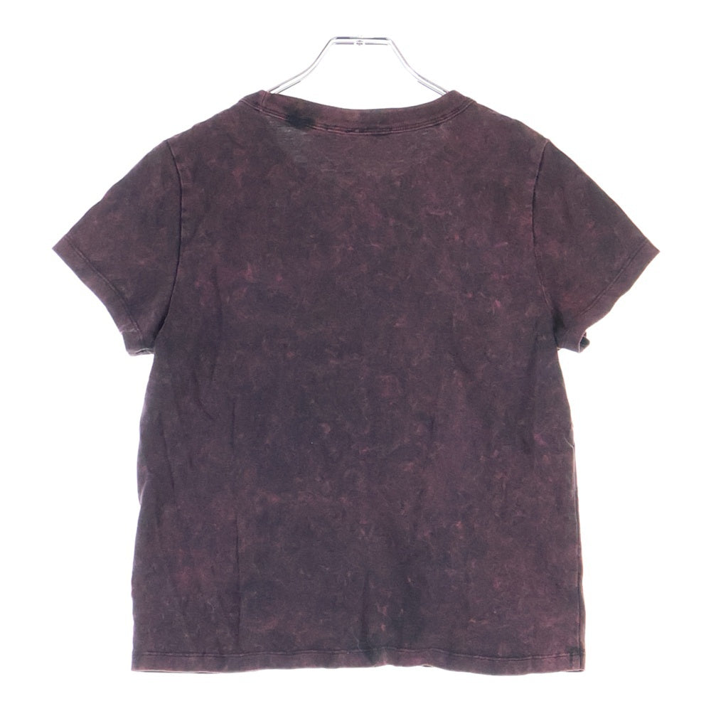 ALEXANDER WANG(アレキサンダーワン) ロゴプリント クルーネック半袖Tシャツ ブラック/レッド