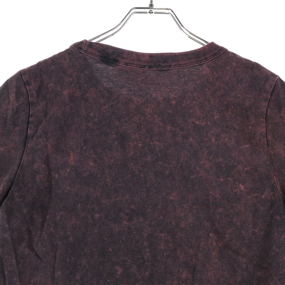 ALEXANDER WANG(アレキサンダーワン) ロゴプリント クルーネック半袖Tシャツ ブラック/レッド