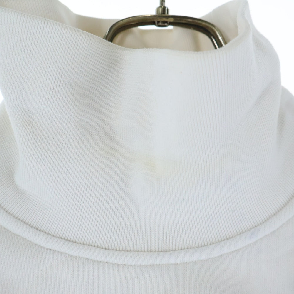 ALEXANDER WANG(アレキサンダーワン) ハイネック ロゴ刺繍 スウェットトレーナー ホワイト レディース