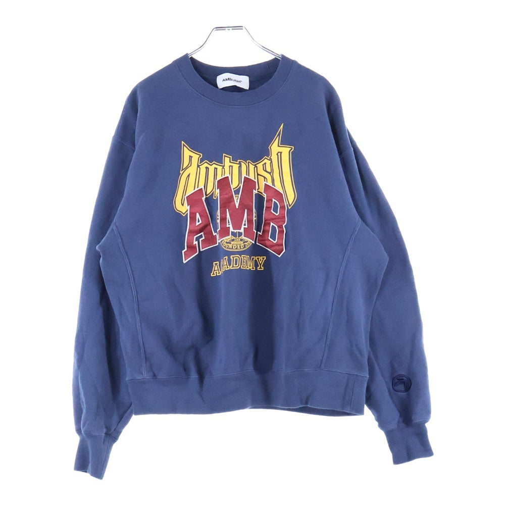 AMBUSH(アンブッシュ) ロゴプリント トレーナー カットソー ブルー 12115455
