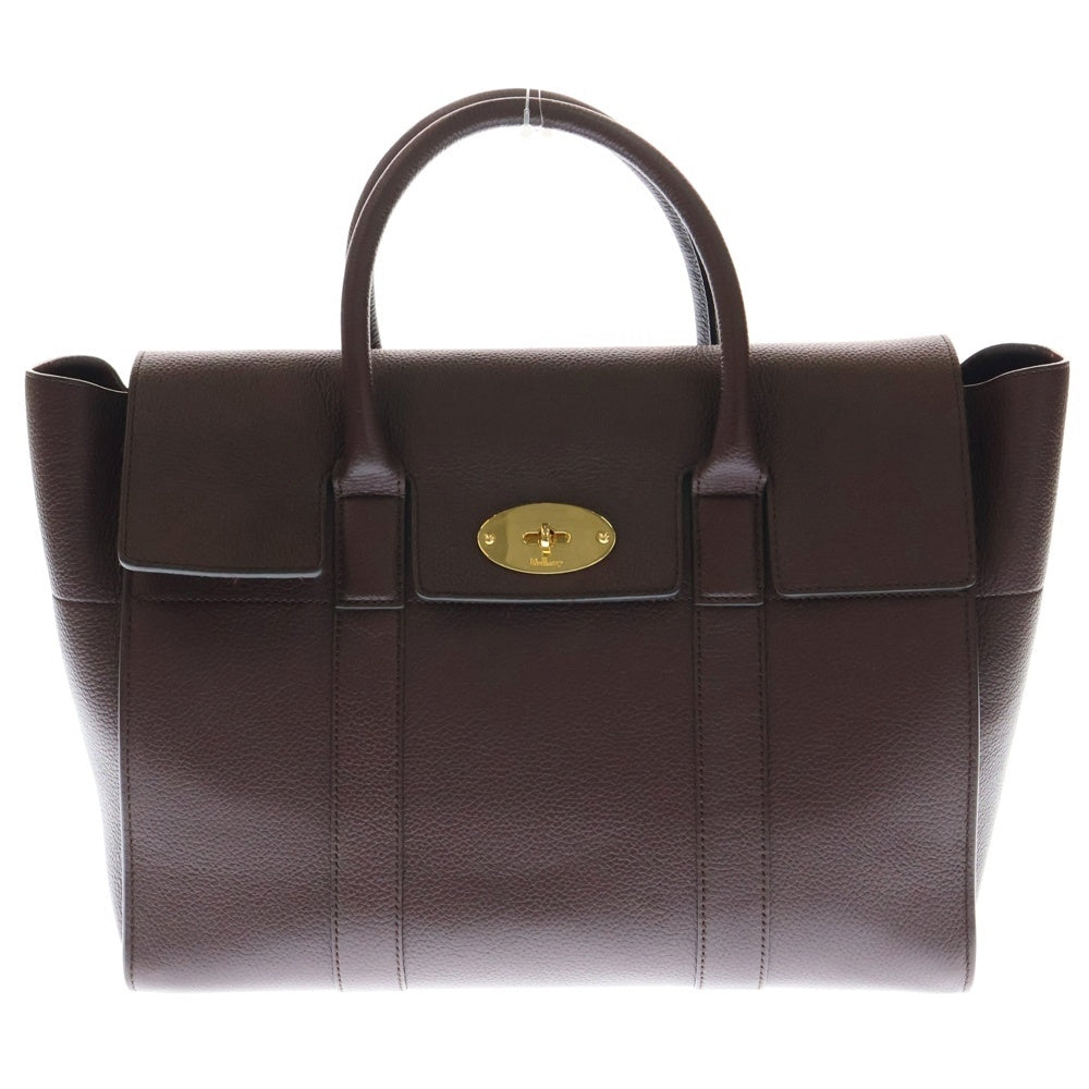 Mulberry(マルベリー) ベイズウォーター 2WAY レザー ハンドバッグ ショルダーバッグ ゴールド金具 ボルドー