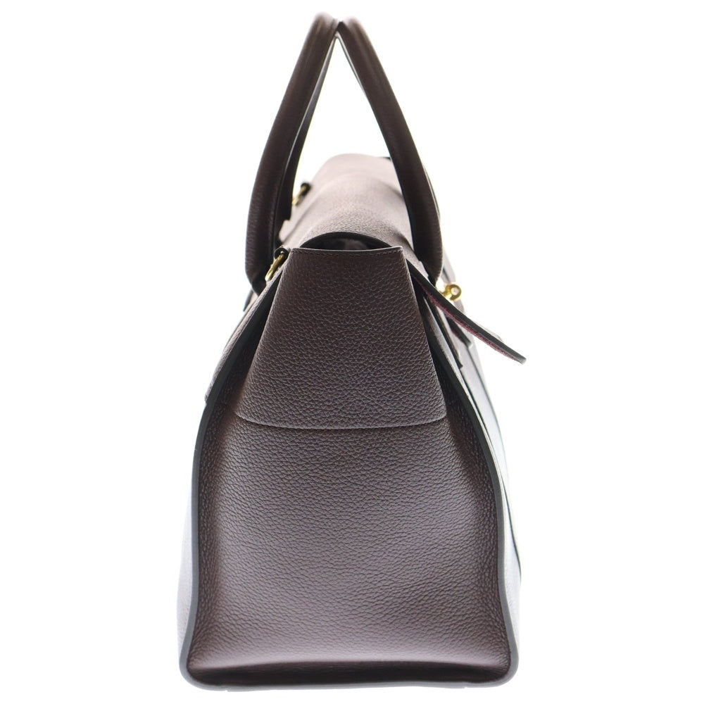 Mulberry(マルベリー) ベイズウォーター 2WAY レザー ハンドバッグ ショルダーバッグ ゴールド金具 ボルドー