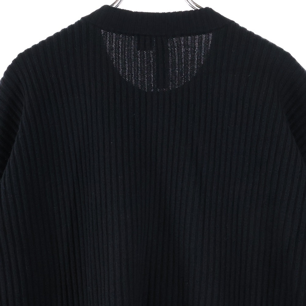Y-3(ワイスリー) U TECH KNIT CREW SWEATER ロゴ クルーネック長袖ニット セーター ブラック