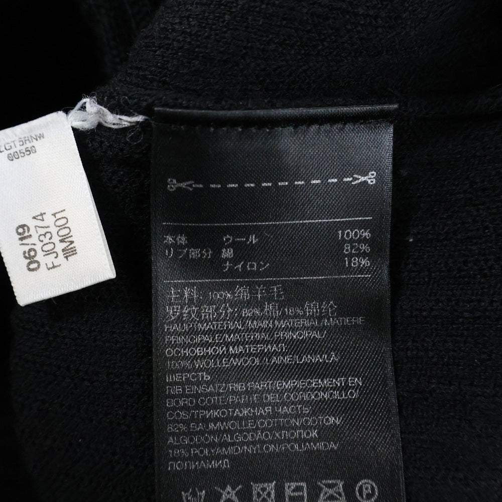 Y-3(ワイスリー) U TECH KNIT CREW SWEATER ロゴ クルーネック長袖ニット セーター ブラック