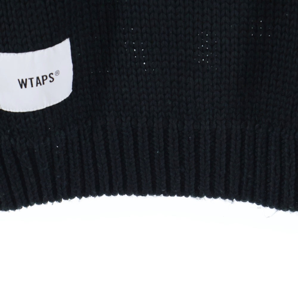 WTAPS(ダブルタップス) 22AW ARMT SWEATER クロスボーン クルーネック ニット ブラック 222MADT-KNM02