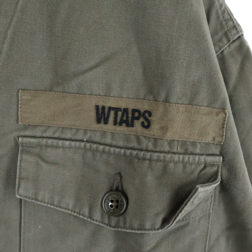WTAPS(ダブルタップス) 19AW SCOUT LS SHIRT スカウト ロングスリーブ 長袖シャツ ジャケット カーキ 192WVDT-SHM02