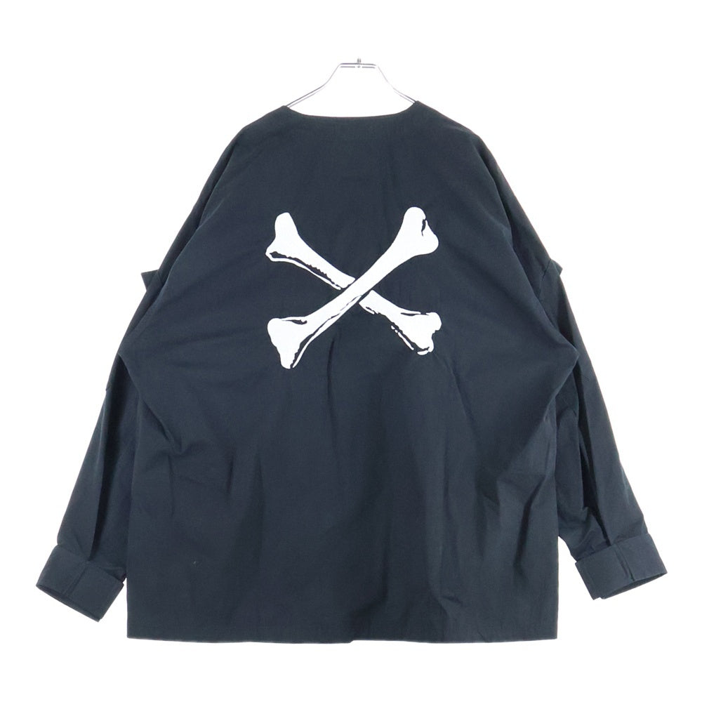 WTAPS(ダブルタップス) 22SS SCOUT LS NYCO.TUSSAH スカウト クロスボーン ロングスリーブ ブラック 221WVDT-SHM04