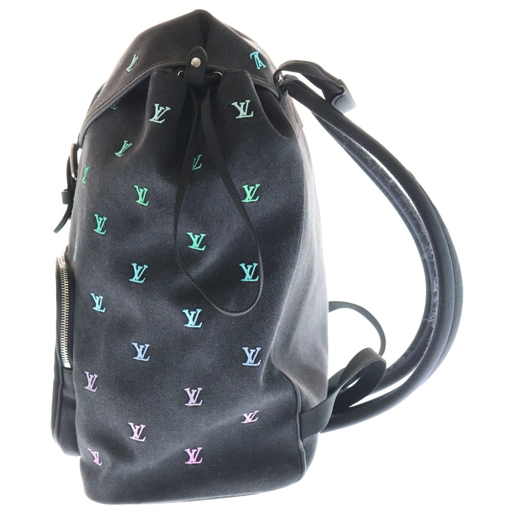 LOUIS VUITTON(ルイヴィトン) Montsouris Backpack LVブラゾン デニム モンスリ バックパック リュック グラディエントブルー/ブラック M14135