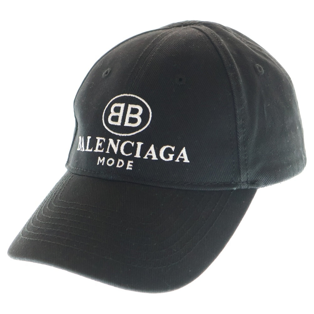 BALENCIAGA(バレンシアガ) 18SS BB Logo Baseball Cap フロントBBロゴ ベースボールキャップ 帽子 ブラック