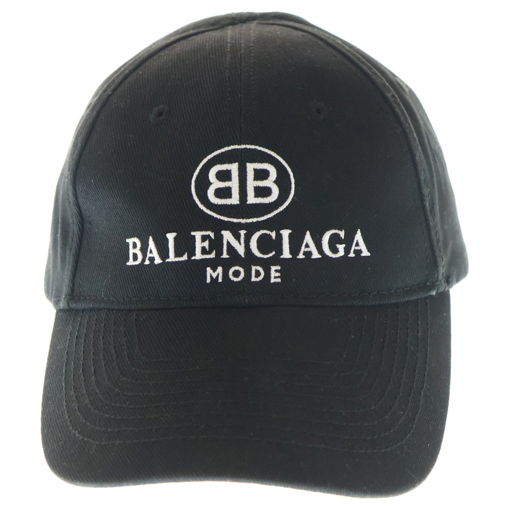 BALENCIAGA(バレンシアガ) 18SS BB Logo Baseball Cap フロントBBロゴ ベースボールキャップ 帽子 ブラック