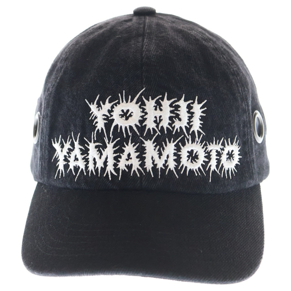SUPREME(シュプリーム) 25AW ×Yohji Yamamoto Grommet 6-Panel Washed Cap ×ヨウジヤマモト グロメント 6パネル キャップ 帽子 ブラック