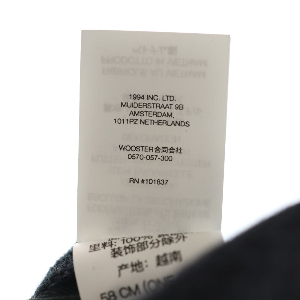 SUPREME(シュプリーム) 25AW ×Yohji Yamamoto Grommet 6-Panel Washed Cap ×ヨウジヤマモト グロメント 6パネル キャップ 帽子 ブラック