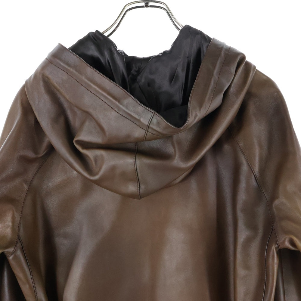 Berluti(ベルルッティ) Patina Leather B-Way パティーナ レザーフーディ ジャケット ブラウン R24LBL123KAHX