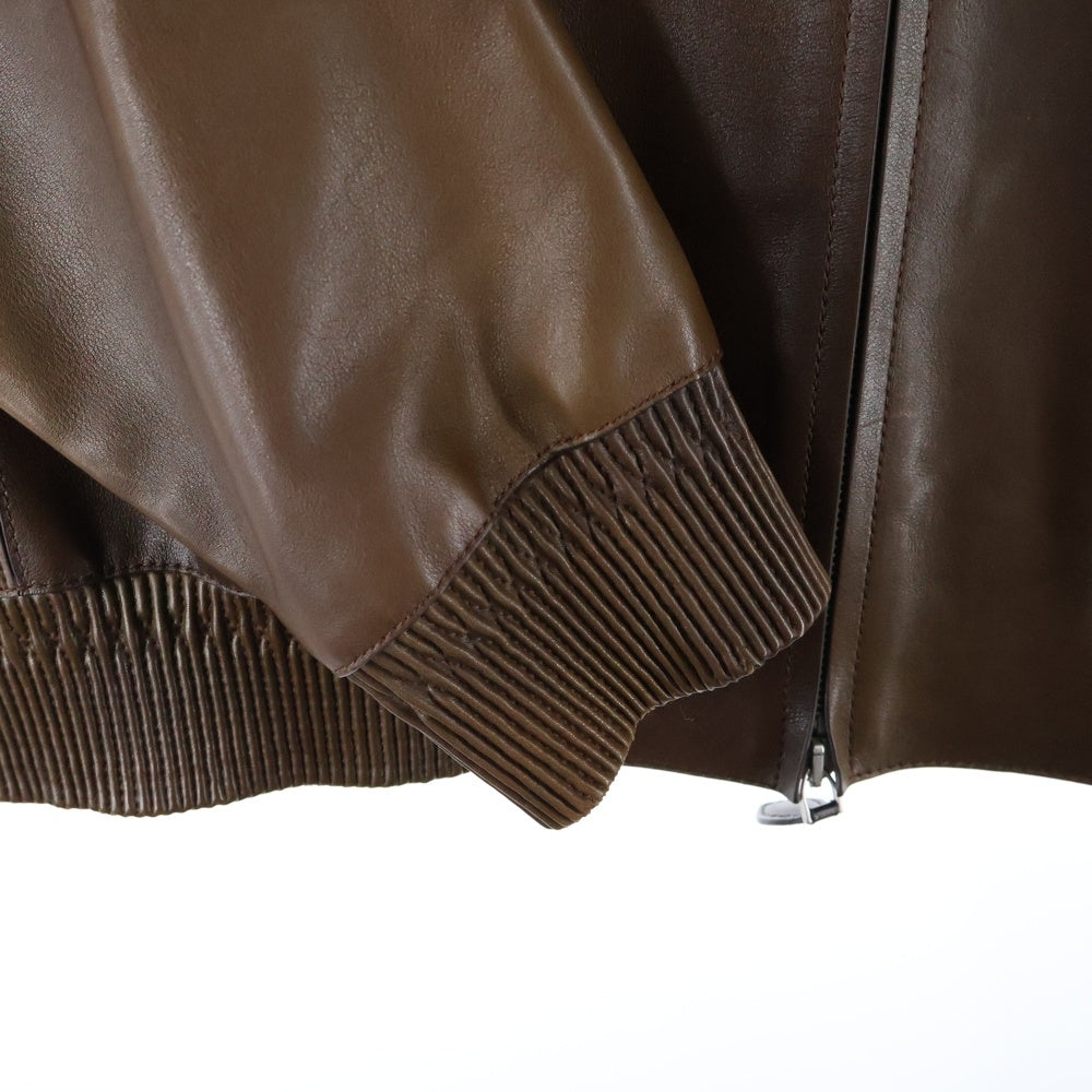 Berluti(ベルルッティ) Patina Leather B-Way パティーナ レザーフーディ ジャケット ブラウン R24LBL123KAHX