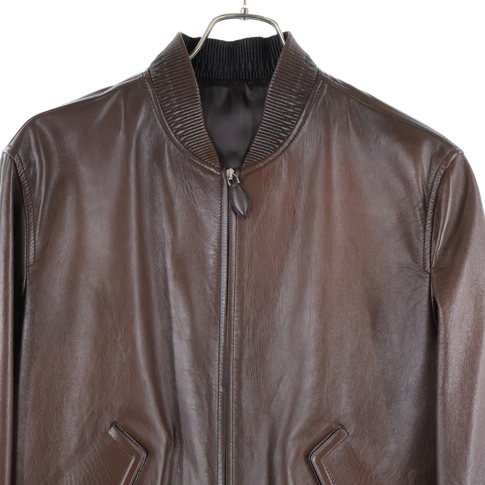 Berluti(ベルルッティ) Patina Leather Bomber パティーナ レザー ボンバージャケット ブラウン R23LBL119KAJS