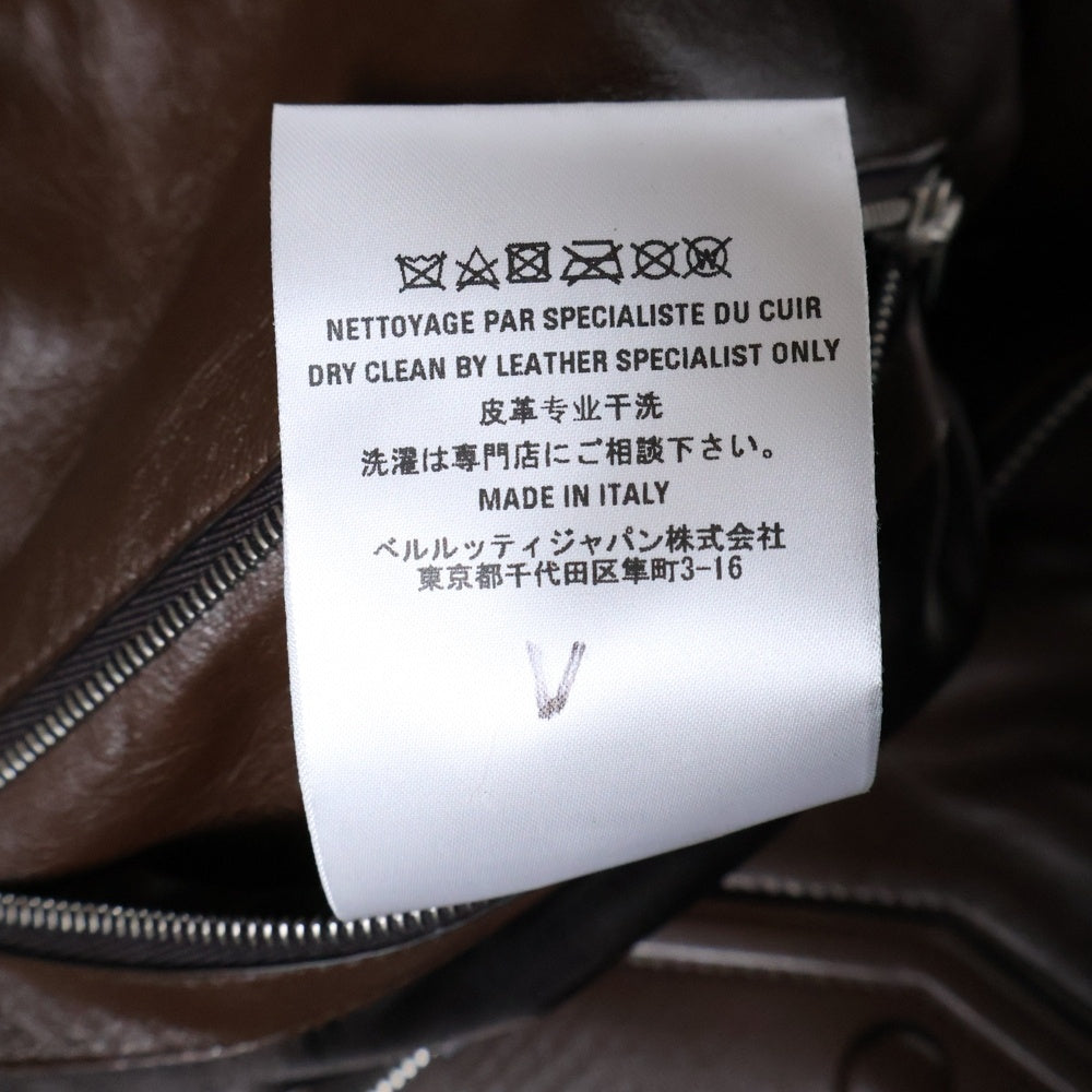 Berluti(ベルルッティ) Patina Leather Bomber パティーナ レザー ボンバージャケット ブラウン R23LBL119KAJS