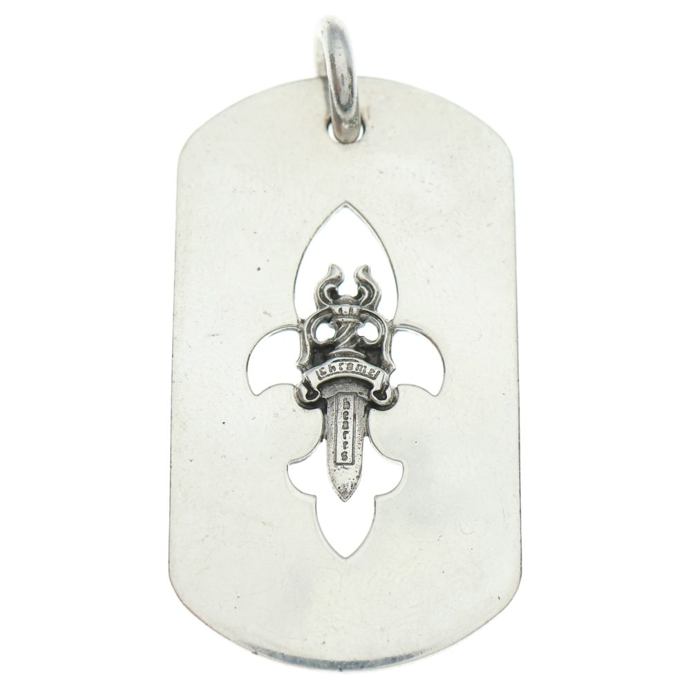 CHROME HEARTS(クロムハーツ) D TAG LRG FLE DAG フレア ダガー ラージ ドッグタグ ペンダントトップ シルバー
