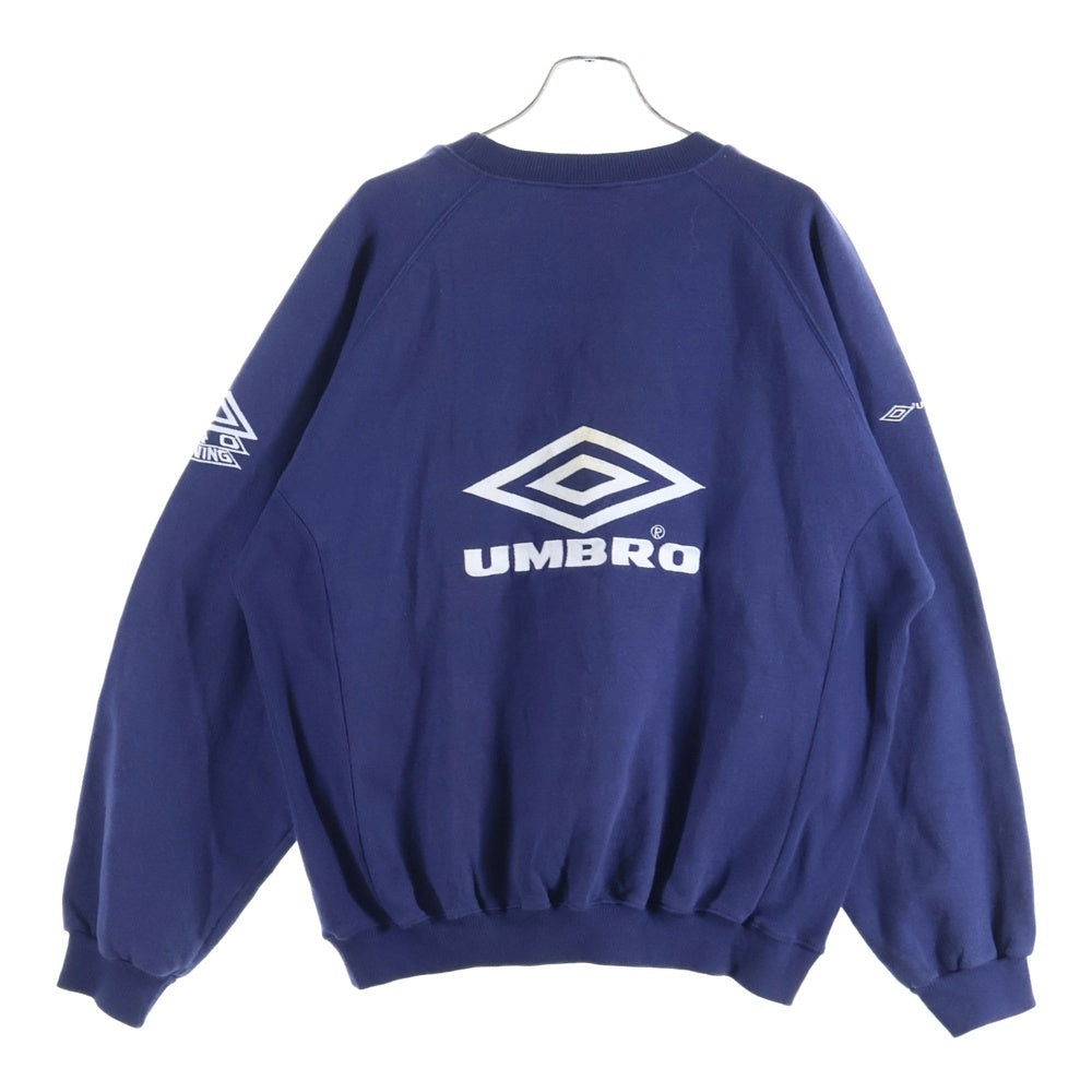 UMBRO(アンブロ) フロントロゴ スウェットシャツ トレーナー パーカー ネイビー