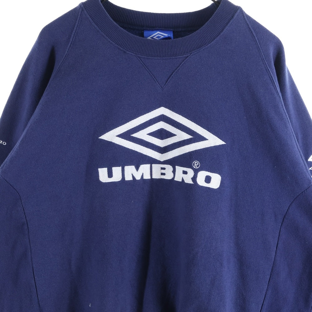 UMBRO(アンブロ) フロントロゴ スウェットシャツ トレーナー パーカー ネイビー