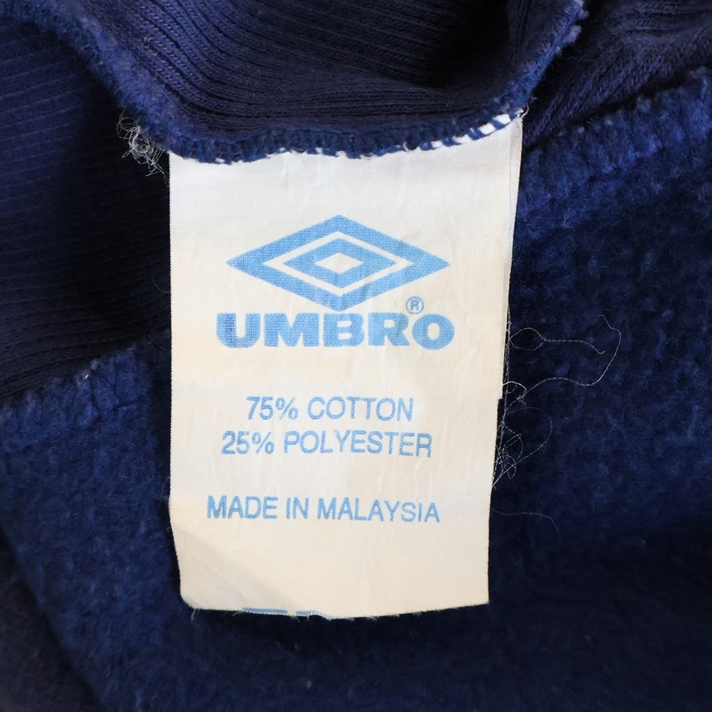 UMBRO(アンブロ) フロントロゴ スウェットシャツ トレーナー パーカー ネイビー