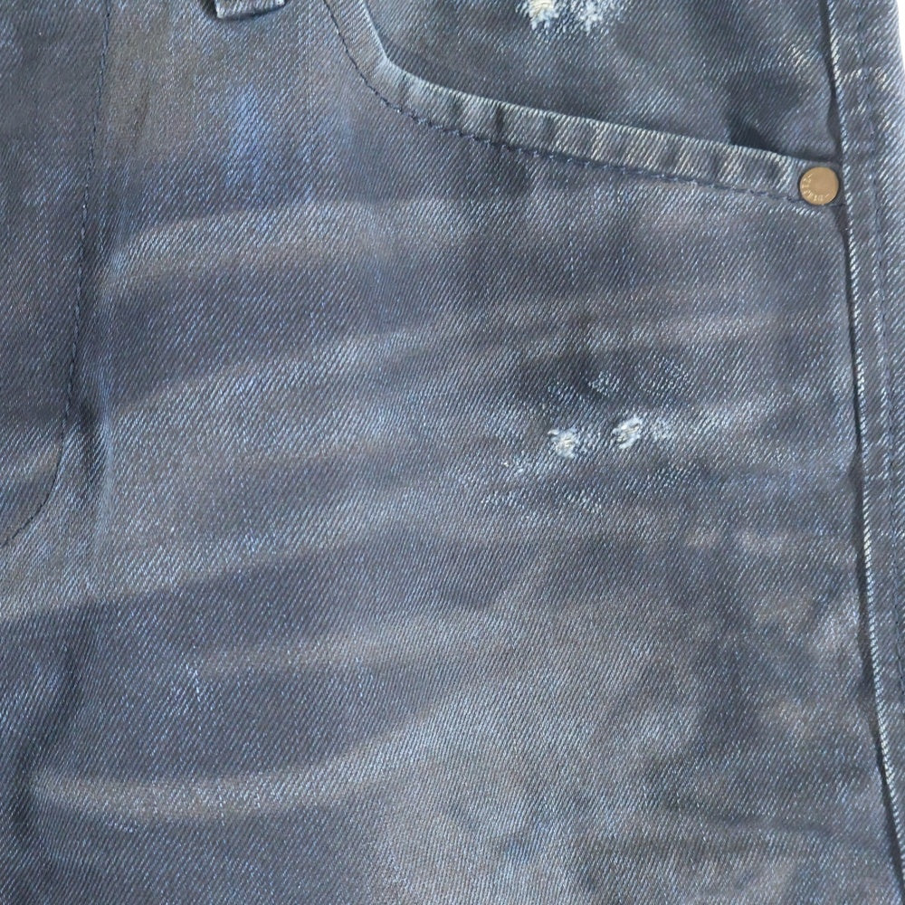 DIESEL(ディーゼル) DARRON ダメージ加工 ストレートデニムパンツ インディゴ